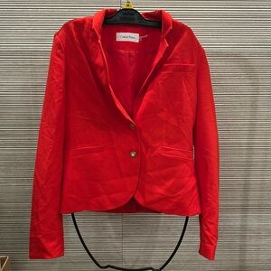 RED BLAZER CALVIN KLEIN